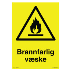 Brannfarlig væske - Varsel- og fareskilt