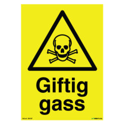 Giftig gass - Varsel- og fareskilt