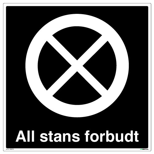 All stans forbudt skilt