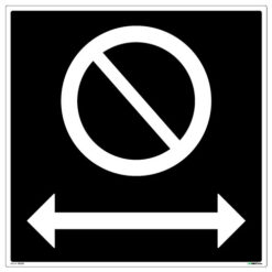 Parkering forbudt begge veier 500 x 500 - Privatrettslig skilt