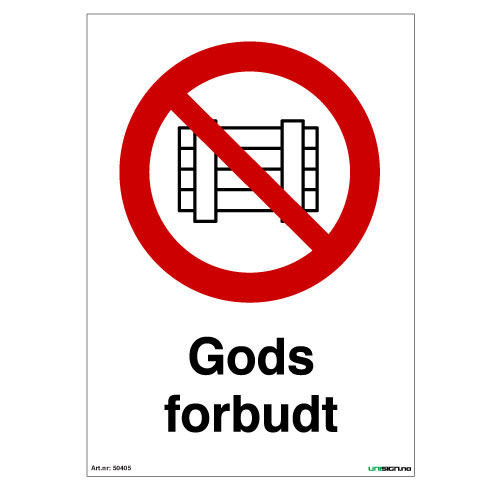 50405 Gods forbudt Forbudsskilt Unisign.no
