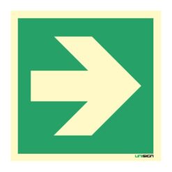 Rett retningspil - Alt av nødutgangsskilt - Unisign as