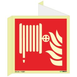 Plogskilt Brannslange med symbol - Alt i brannskilt - Unisign.no