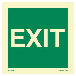 IMO skilt exit nødutgang. Tydelig skilting kan være avgjørende i en nødsituasjon. Produseres iht ISO 16069. Rask levering til hele Norge