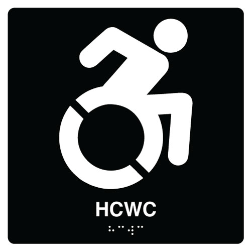 Taktile Skilt Handicap Toalett Skilt Med Symbol Og Tekst Unisign no