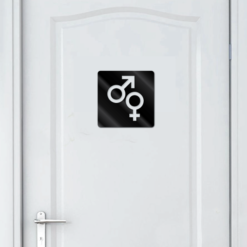 Piktogram skilter toalett Akryl eller treverk "felles icon 2"