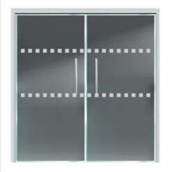 Kontrastmerking - Firkant Glassmarkører 50mm