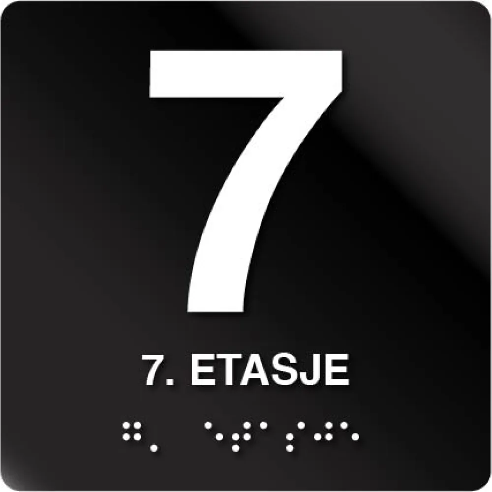 7 etasje taktile skilt