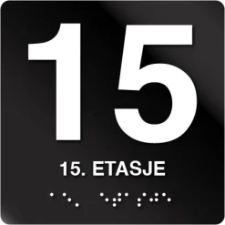 15 etasje taktile skilt