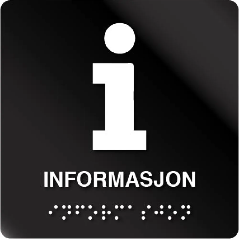 I Informasjon taktilt skilt