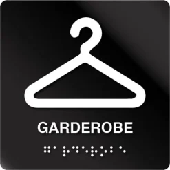 Garderobe taktile skilt