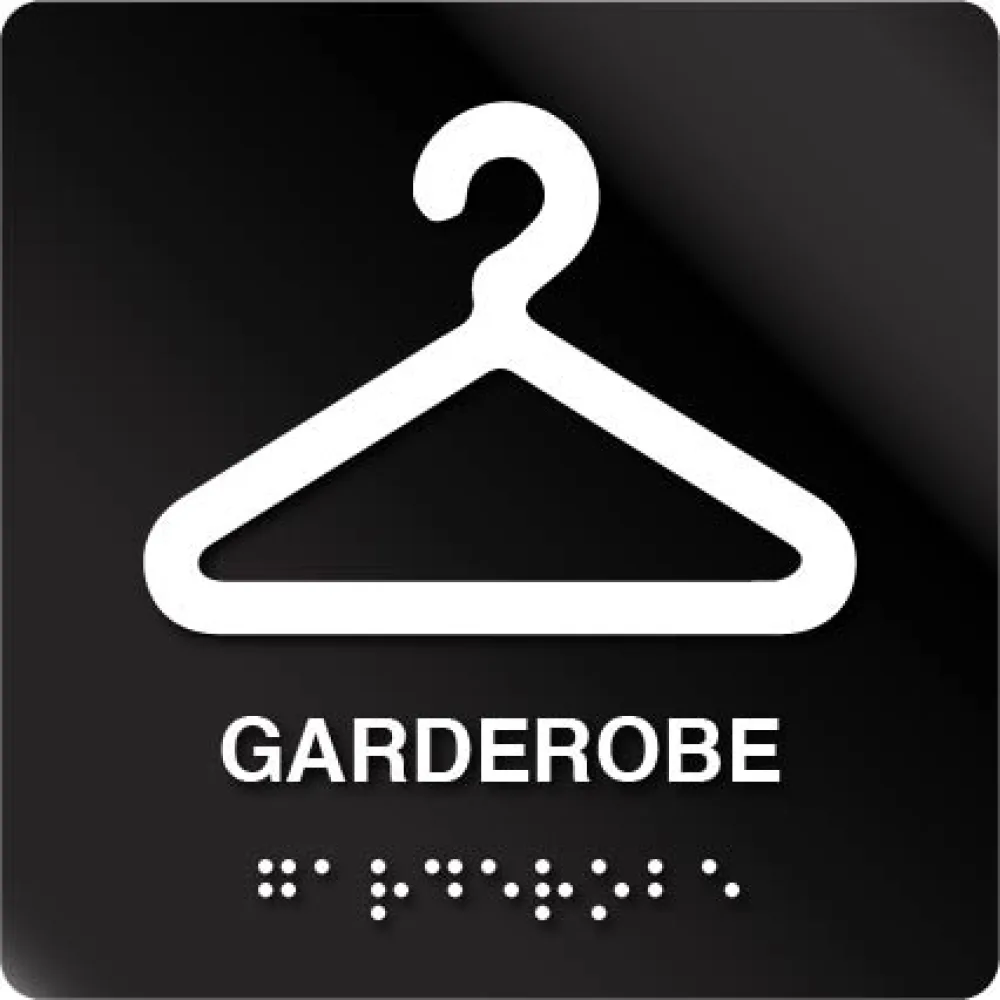 Garderobe taktile skilt