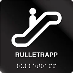 Rulletrapp taktilt skilt