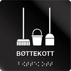 Bøttekott taktile skilt