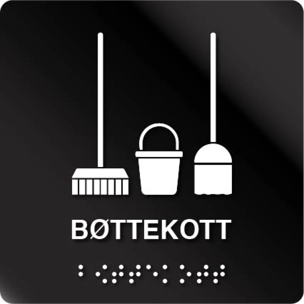 Bøttekott taktile skilt