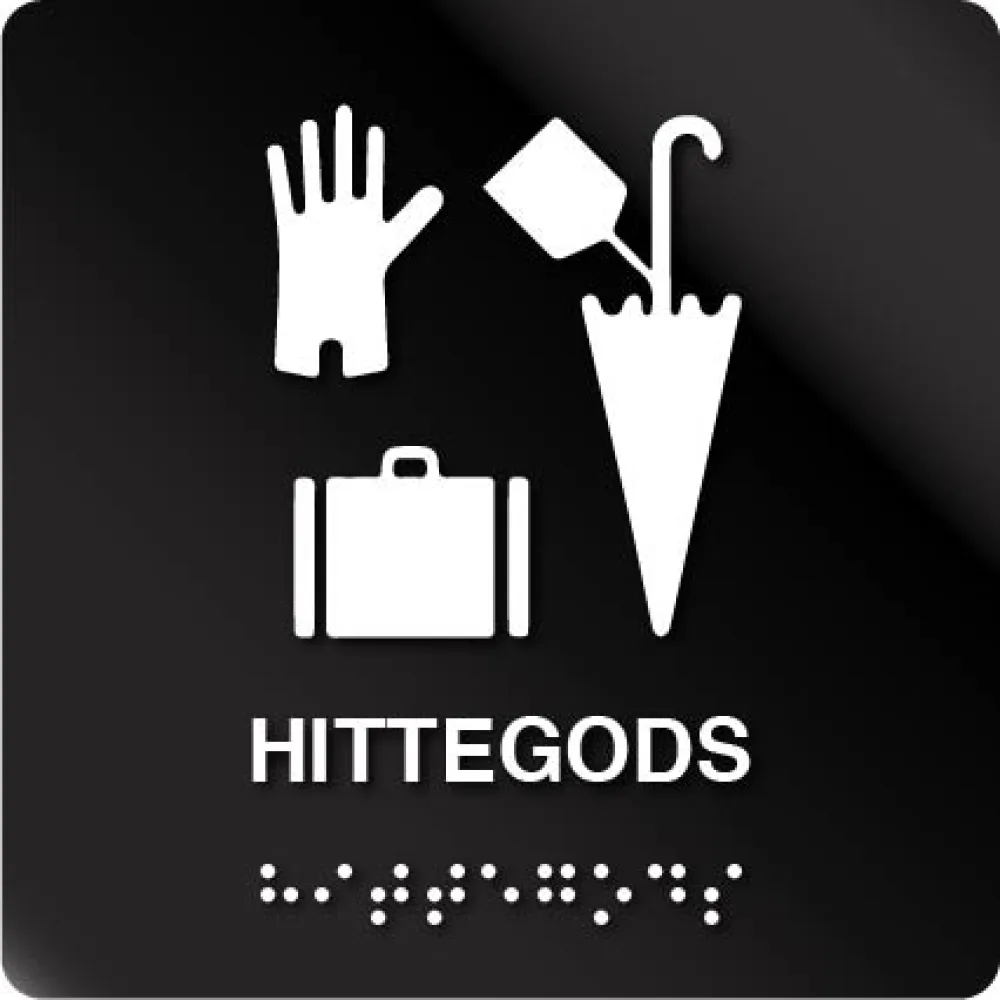 Hittegods taktile skilt