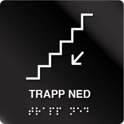 Trapp ned taktile skilt