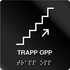 Trapp opp taktile skilt