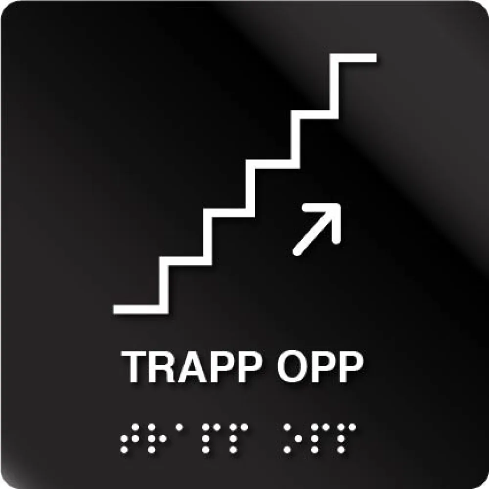 Trapp opp taktile skilt