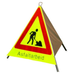 Foldeskilt 110 Vegarbeid med underskilt